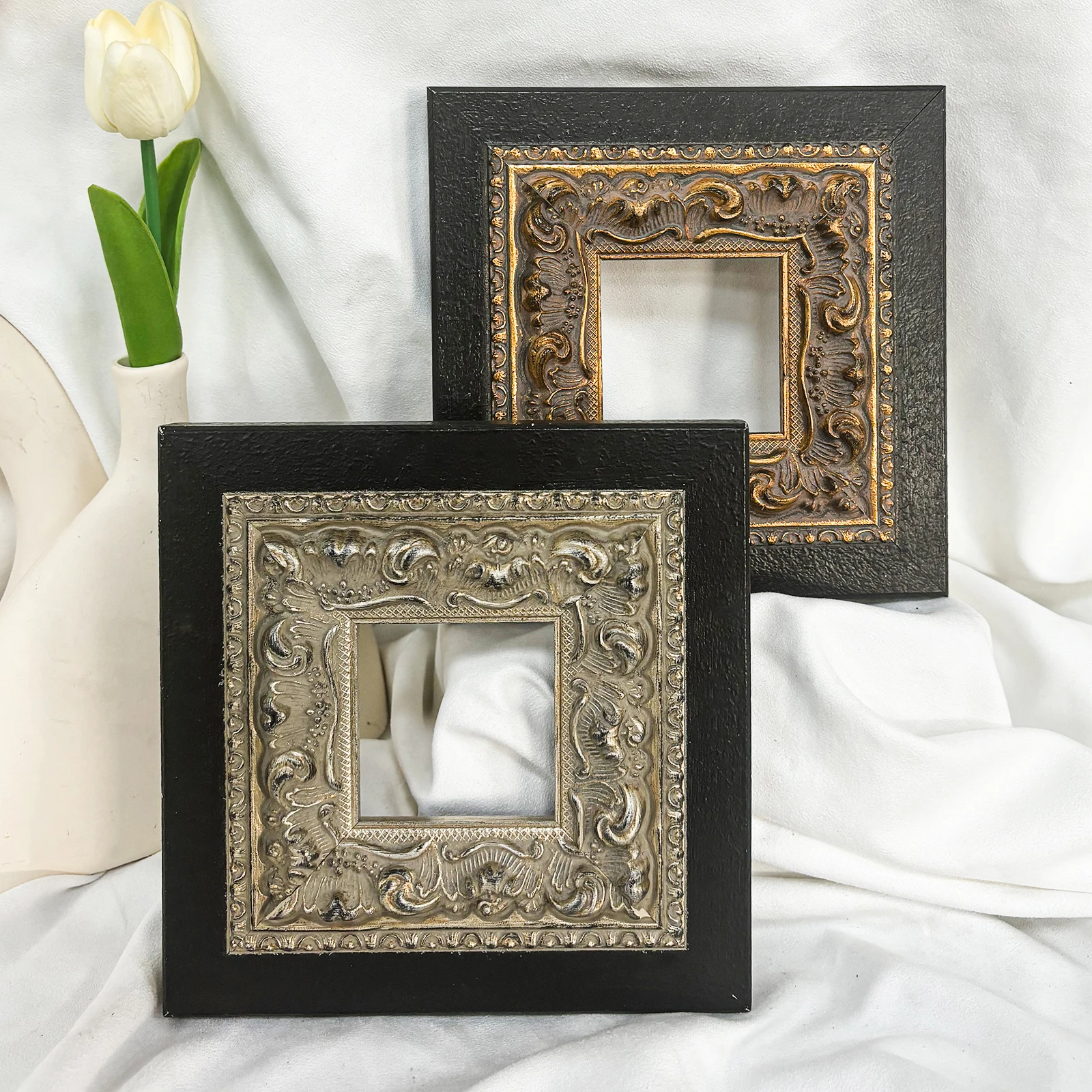 

European Style Printed Modern Picture Frame Vintage Solid Wood Photo Frame for Wall Custom Frames Birthday Gift Home Decoration