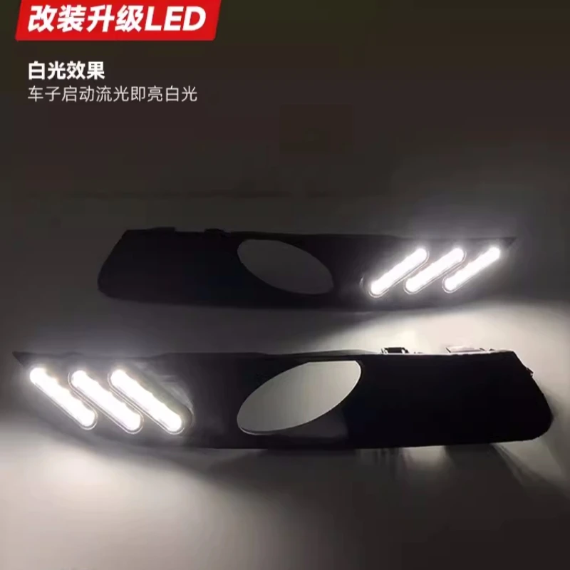 Pair LED Daytime Running Light for Honda Crosstour 2011 2012 2013 modified Stream Turn signal light Car Accessories