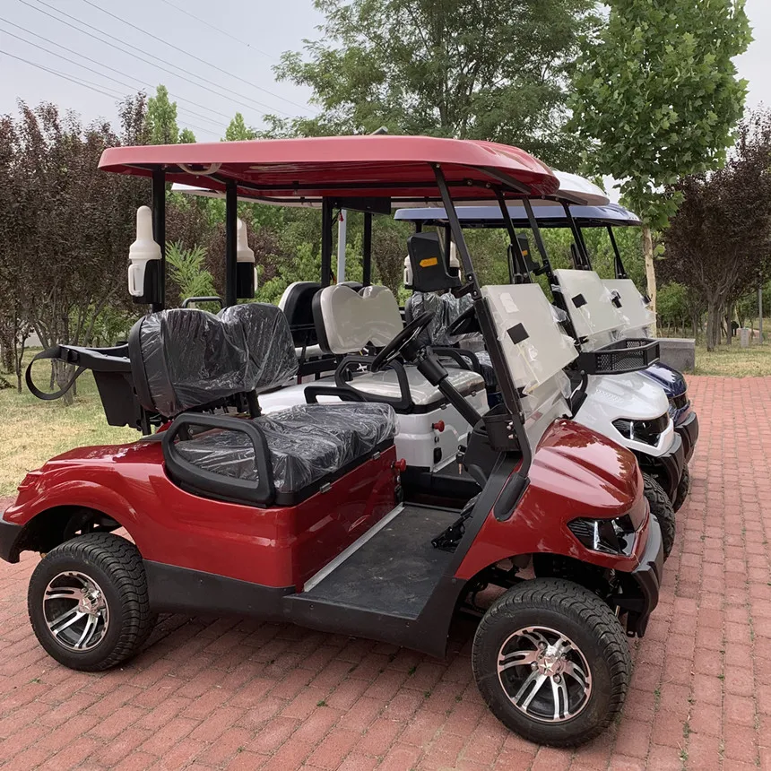 Golf Push Cart Easy Handle Golf Scooter Electric Light Auto Park System Electric Golf Cart With Electric Winch For