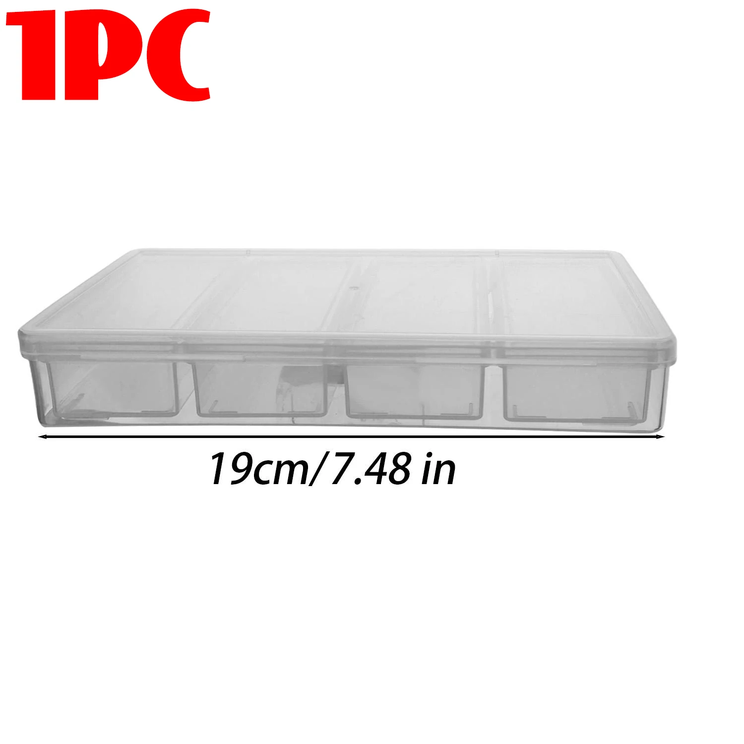 Transparent Rectangular DIY Bead Jewelry Container