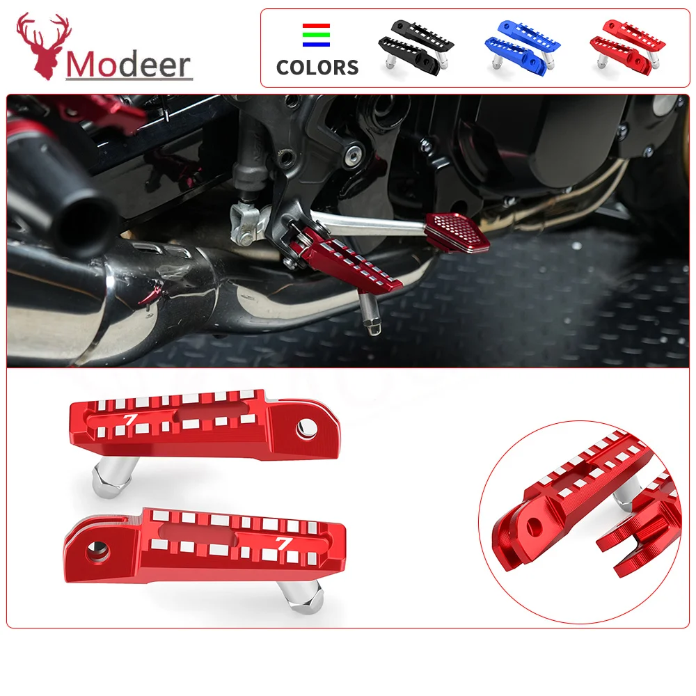 Motorcycle Accessories CNC Aluminum Front Foot Peg Rest Footrest Pedal For YAMAHA YZF R7 YZFR7 2022 2023 2024 2025 2026