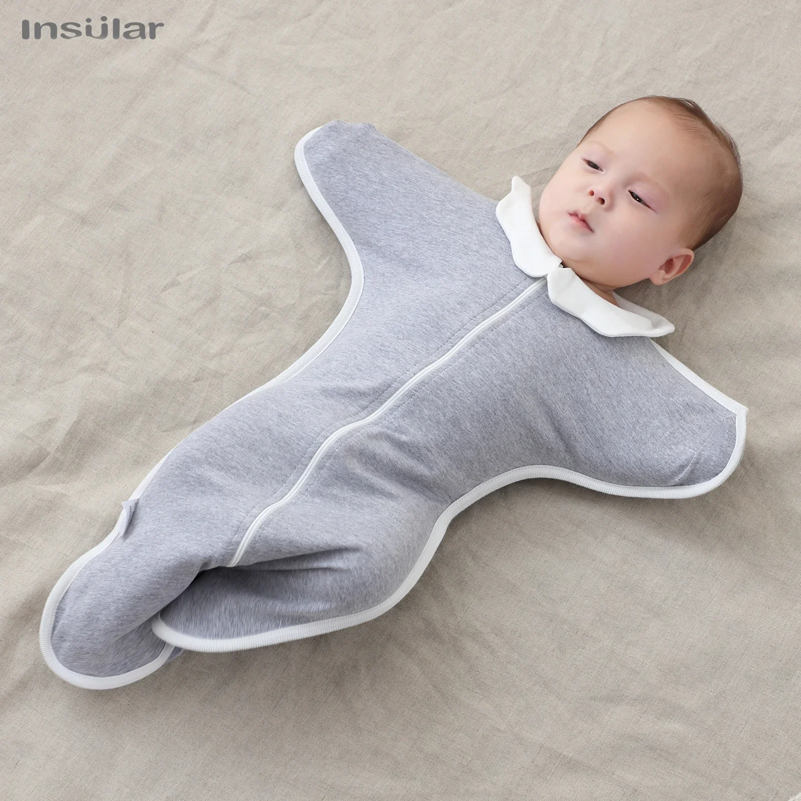 INSULAR Newborn Cotton Sleeping Bags Cotton Baby Raised Hand Anti-shock Infant Comfortable Blanket Children Products 4 Seasons