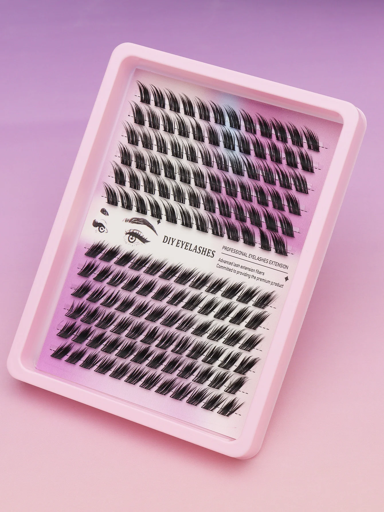 8-16mmのマンガまつげ144束、3Dナチュラルつけまつげ、ソフトクロスウィスピー、ナチュラルまつげ、キャットアイまつげ、3Dフェイクミンクまつげ