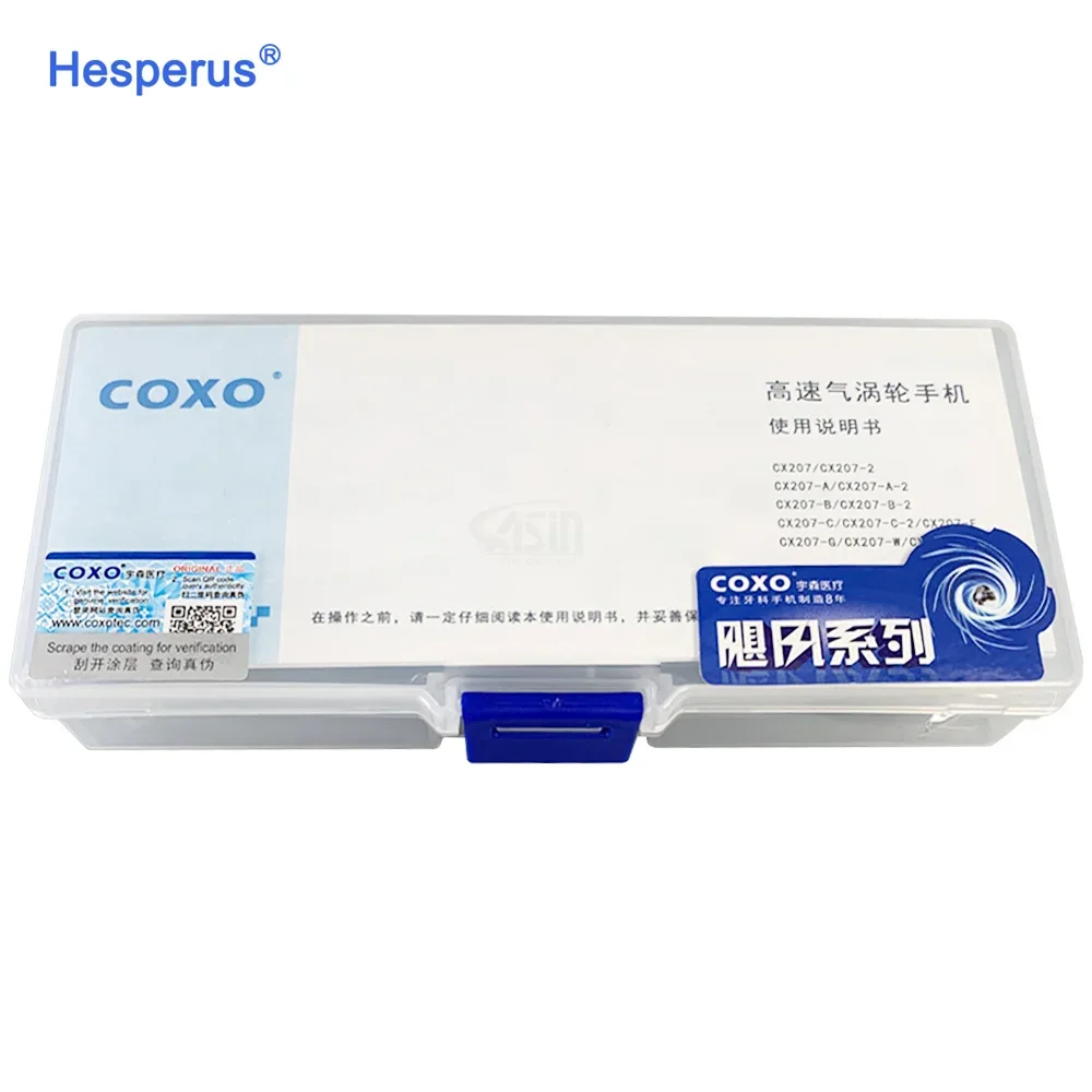 COXO CX207-W push button handpiece 2/4 Hole Air Turbine handpiece high speed Den  tal handpiece