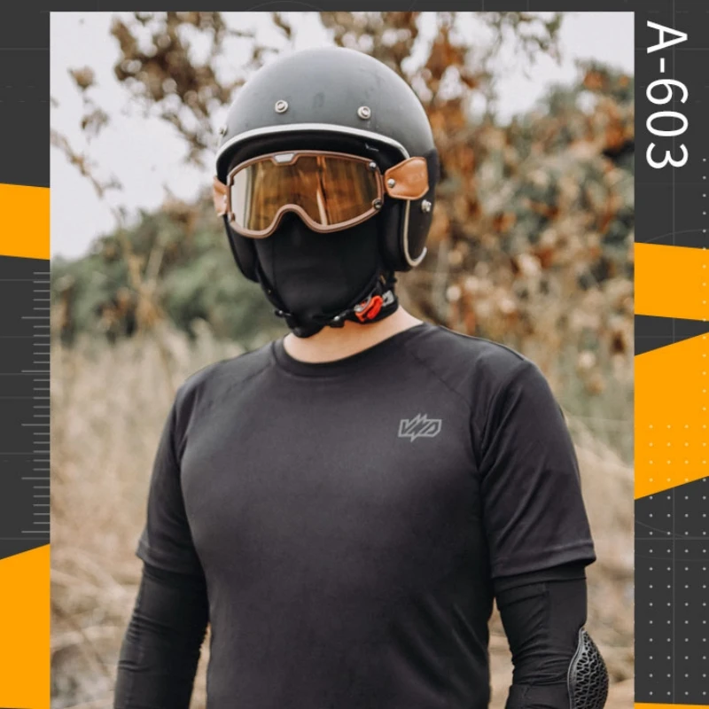 Summer Short Sleeve Motorcycle Base Layer T-Shirt Breathable Quick-Dry Moisture Wicking Undershirt for Riding Motocross T-Shirt