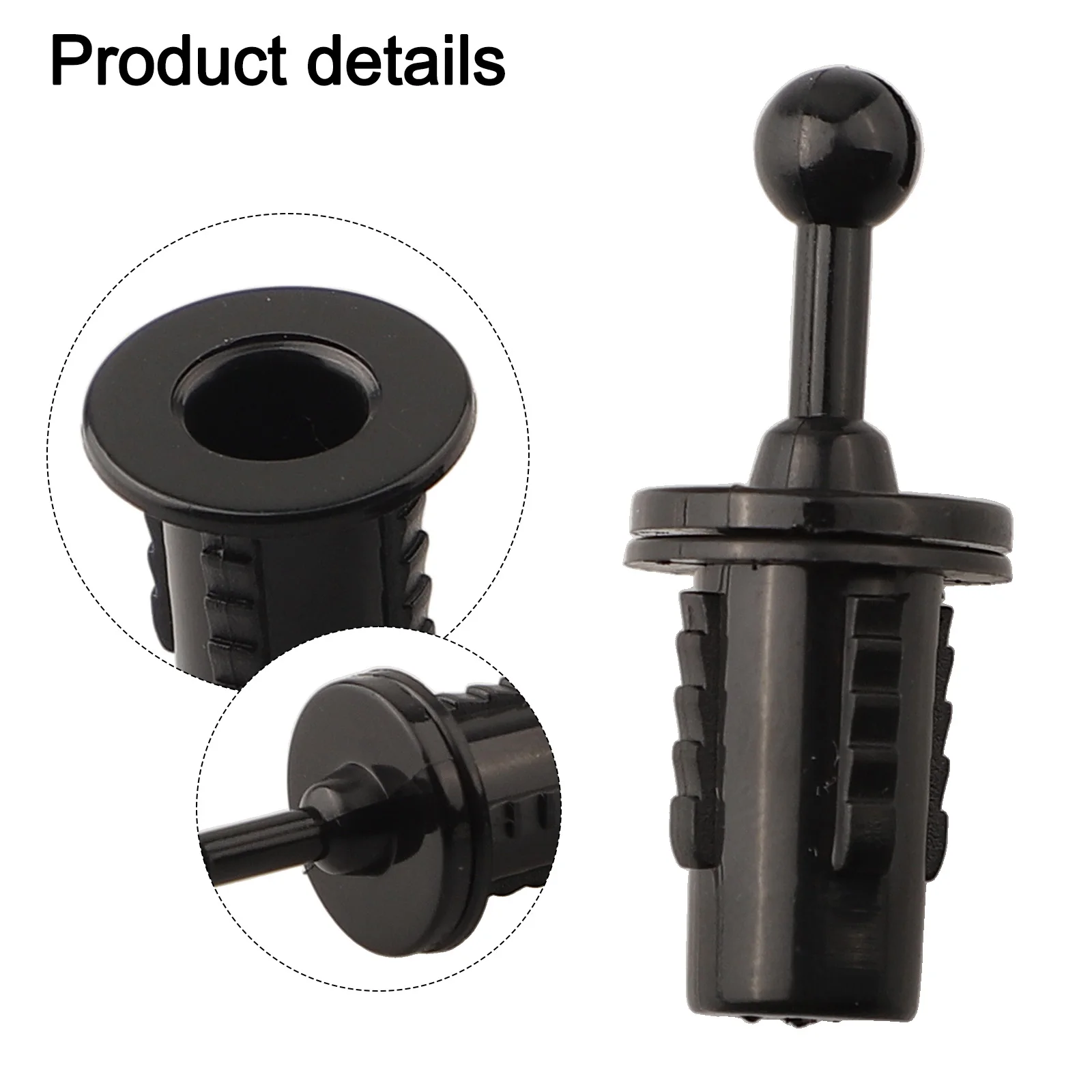 10PCS  Audio Speaker Buckles Plastic Ball Socket Type Grill Speaker Guides Peg Kit Fastener Screw Part Replacement Snap Buttoon