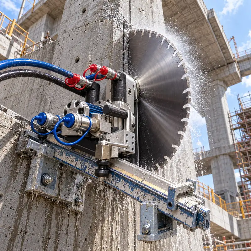 Electric Wall Saw Machine for Masonry Structures Utility Openings Customized Slab Cutting Concrete Electric Wall Saw