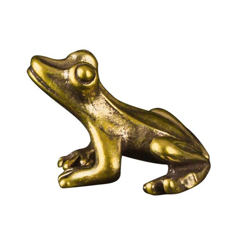 Ornament Frog 22.9*15mm Accessories Brass Brass Frog Copper Animals Figurines Ornament Statue Tea Pet Brand New
