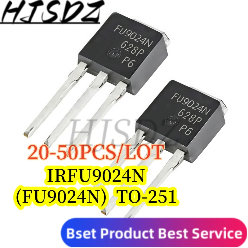 P-Channel TO251【20PCS-50PCS/LOT】 FU9024N FU9024 IRFU9024N IRFU9024 TO-251 Power MOSFET Transistor