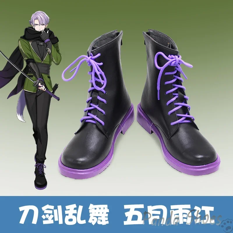 

Игра The Sword Dance Samidare Gou Обувь для косплея Аниме Cos Comic Косплей Костюм Опора Обувь для Con Halloween Party