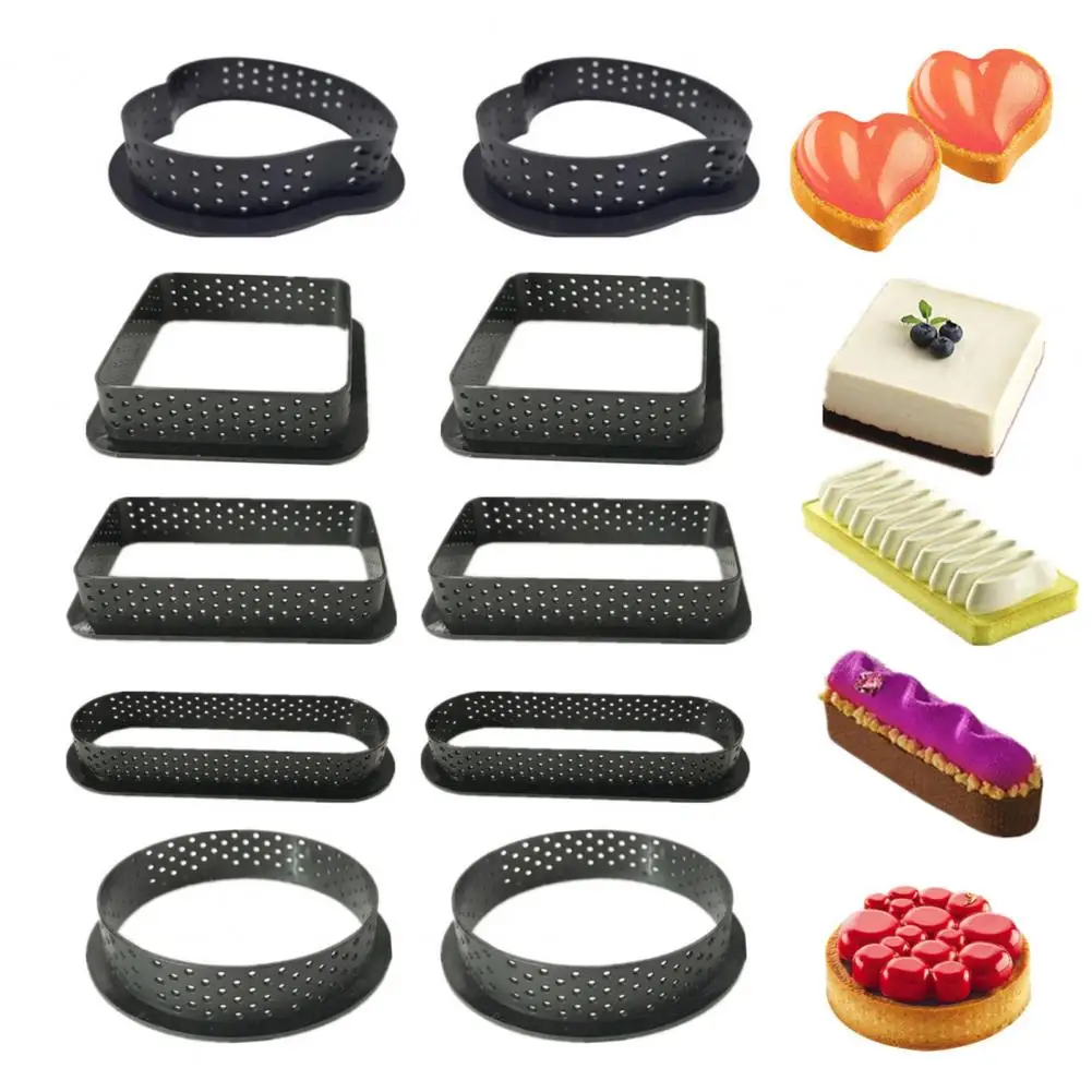 Cake Mold Widely Use Tart Ring Mold Anti-deformed Practical Household Bakery Cake Mould Mousse Circle Household Supplies