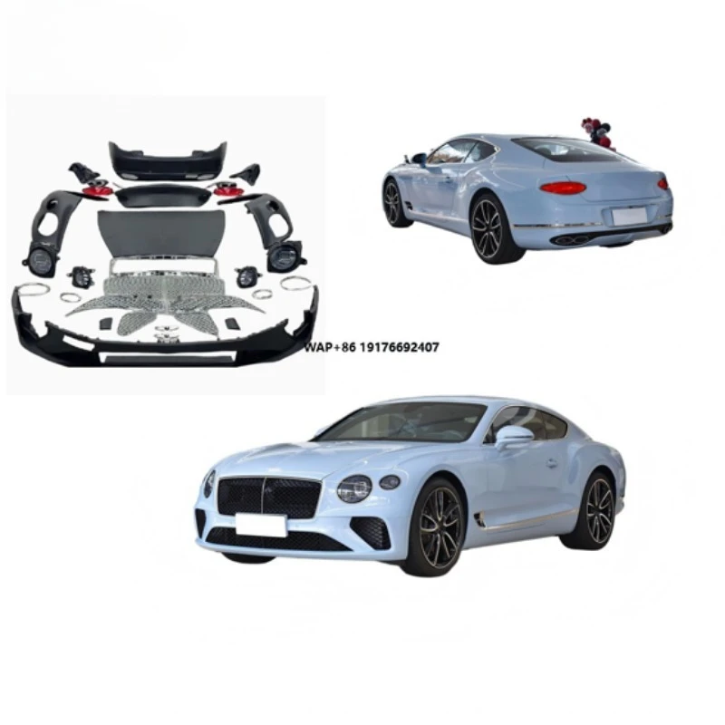 Bodykit For Continental GT 2014-2017 to 2022 style with DRL Light Diffuser Bumper grill High Quality hood talipipes
