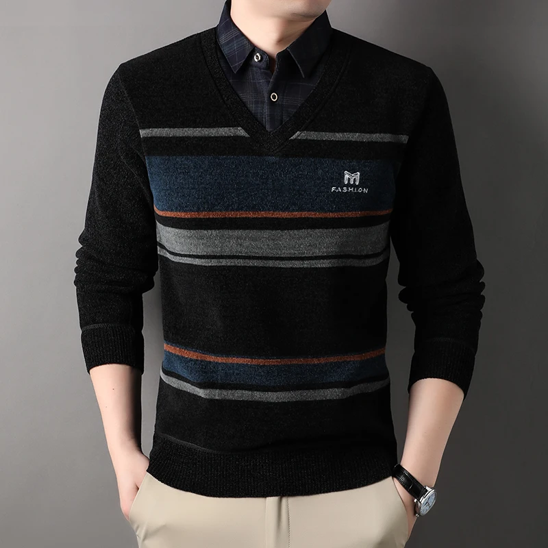 Thumbnail 4 - #37 Best Mens Striped Knit Sweaters to Buy In 2026