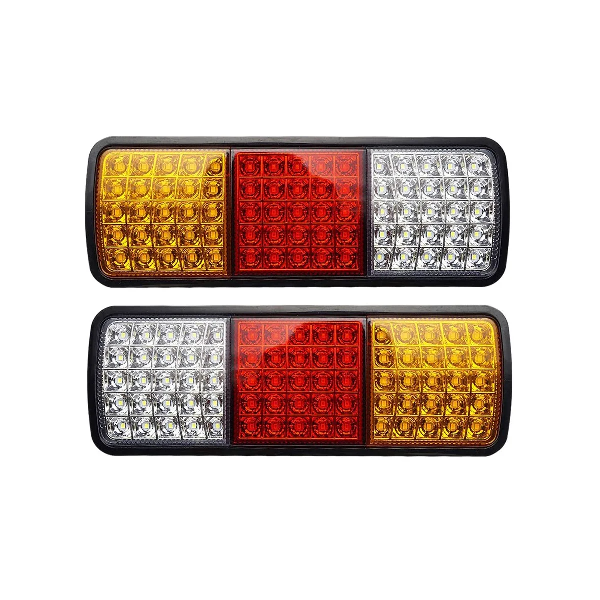 

2Pcs 12V 75 LED Waterproof Taillights for Truck RV Van Bus Trailer Lights Signal Indicator Brake Stop Reverse