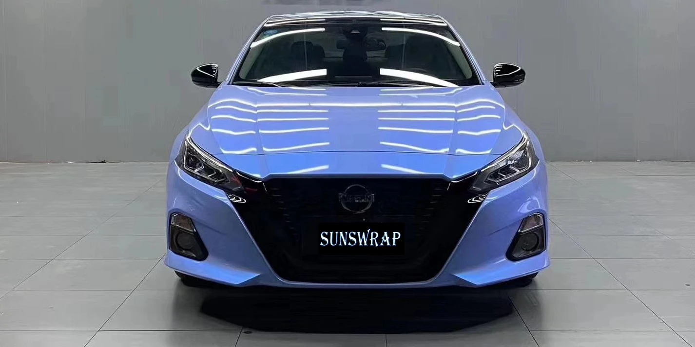 

Two-Color Candy Blue Magic Blue Chameleon Vinyl Wrap Sheets Film For Motorcycle Car Interior Styling Decals Adhesive Sticker