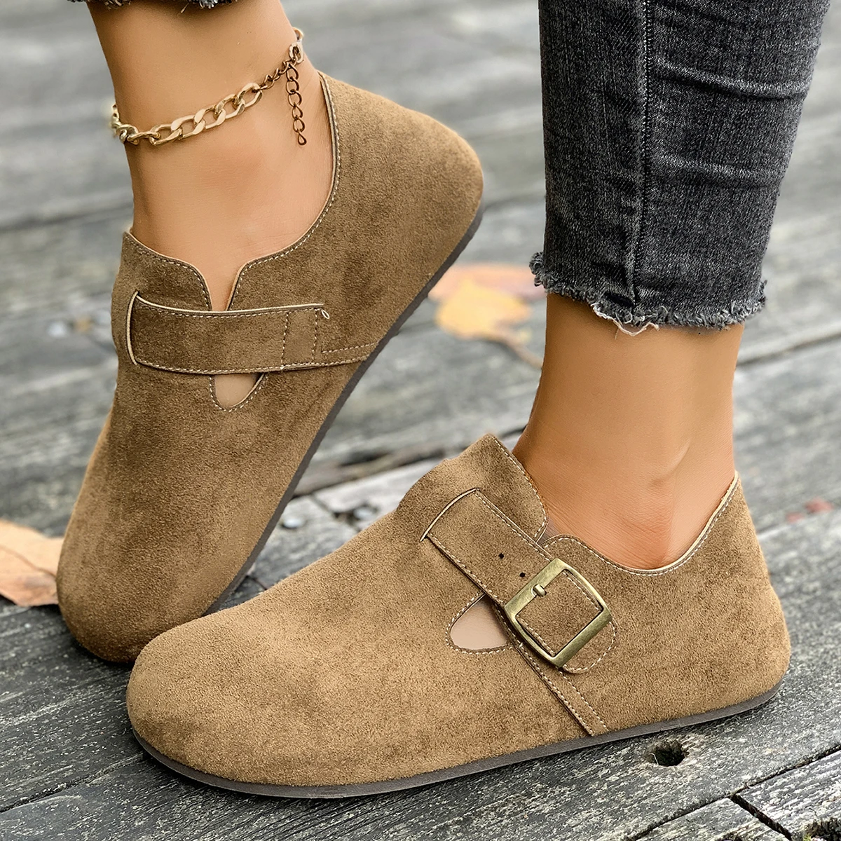 Woman Flats Loafers 2025 New Trend Slip-on Dress Shoes Retro Outdoor Comfortable Shoes Woman Lightweight Fashion Sneakers Female