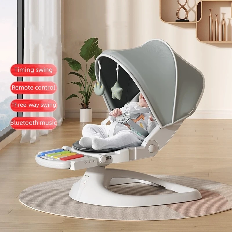 Baby electric rocking chair to put newborn baby to sleep cradle bed baby soothing chair to take baby to sleep recliner