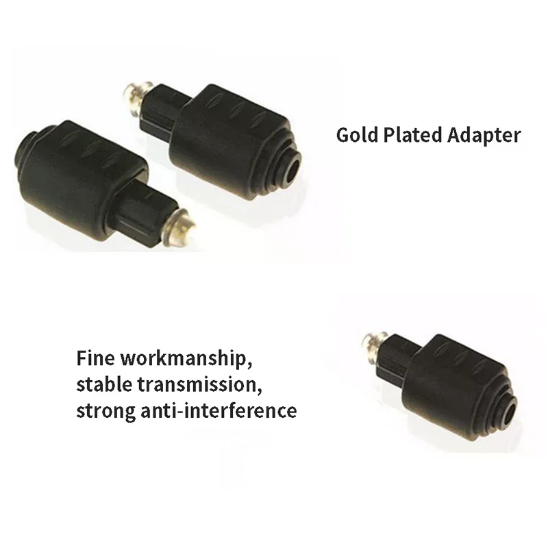 Mini Optical O Adapter 3.5mm Female Jack To Digital Square Optical Audio Cable