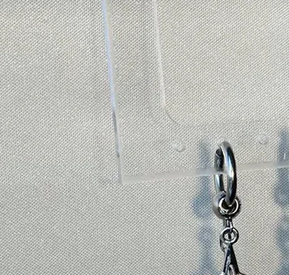 Y2k القوطية هوتي الفولاذ المقاوم للصدأ المسامير هوب أقراط النساء الهيب هوب الشرير الأسنان القلب القوس ستار استرخى أقراط مجوهرات الحفلات #2