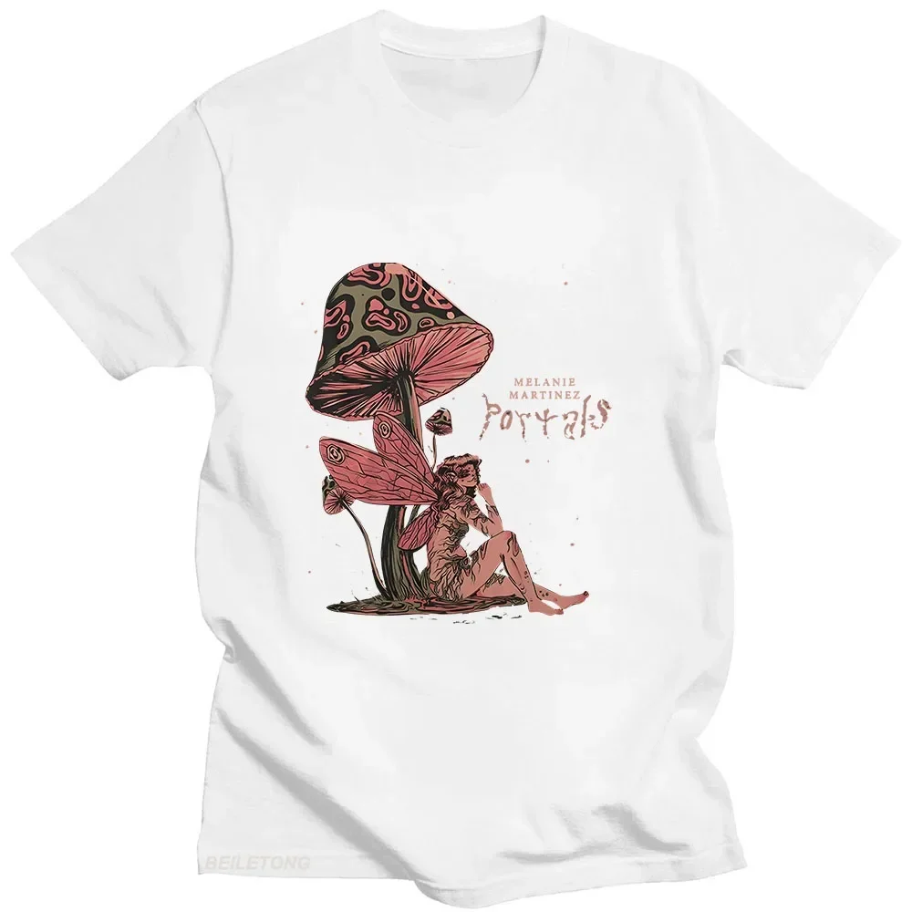 Female T-shirts Melanie Martinez Portals Tour Tshirt 100% Cotton Tees Vintage Graphic T Shirts Aesthetic Short Sleeve Tops