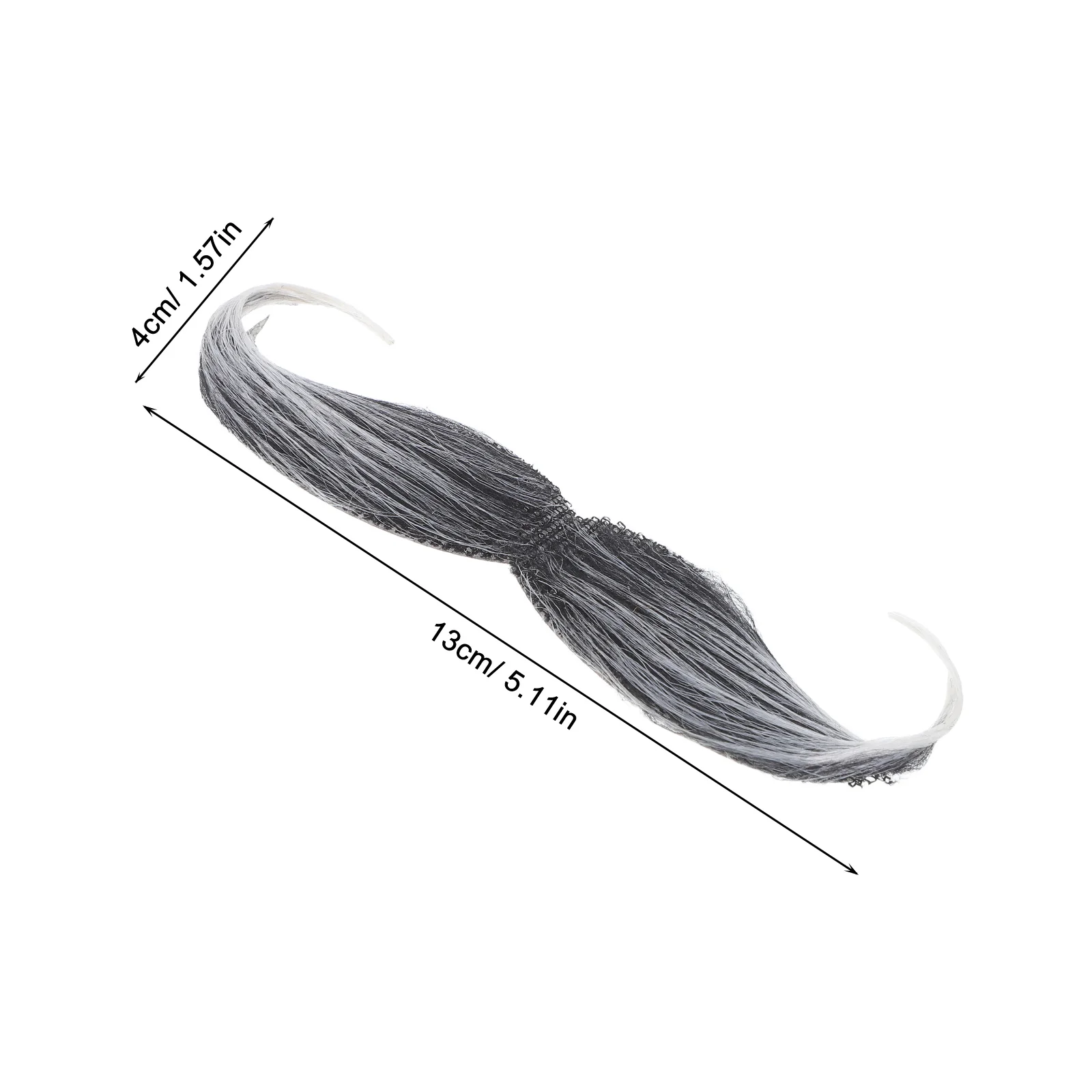 2Pcs Fake Mustache Realistic Beard False Mustache Artificial Beard Costume Facial Hair Halloween Masquerade Party Props