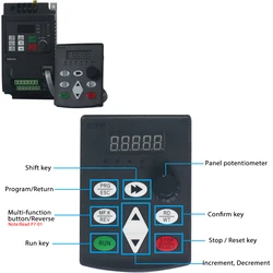 NFLIXIN With Brake RS-485 VFD 220 9600 Variable Frequency Drive Speed Regulator Frequency Converter Motor VFD Inverter