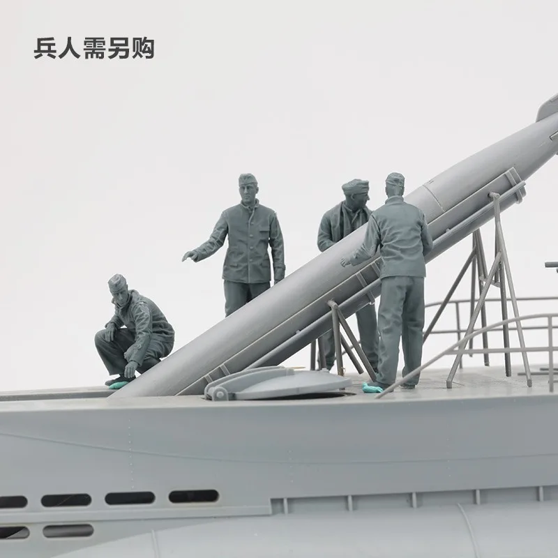 Kit de modelo em escala de navio BORDER BS-001 DKM Tipo VII-C U-Boat Deck superior 1/35