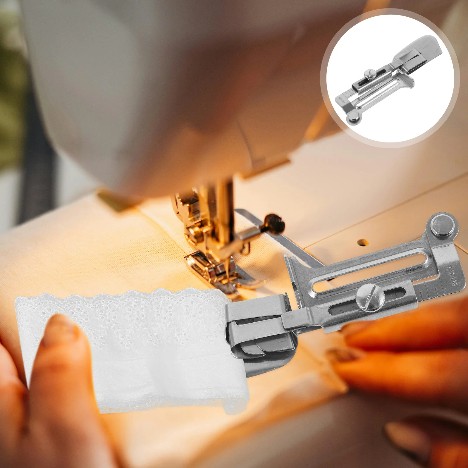 

Professional Sewing Machine Angle Binder Hemming Tool Sturdy Durable Practical Easy Install Use Bias Making Quilting Industrial