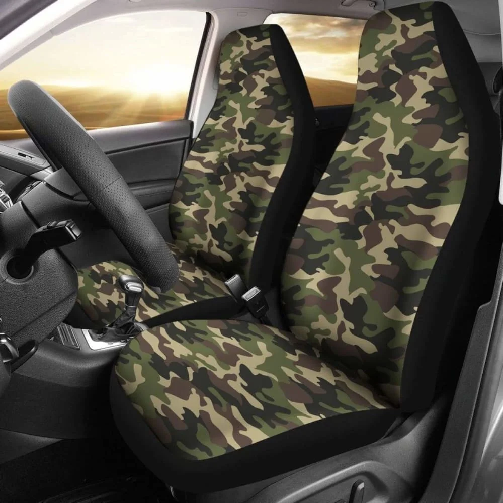 

Army Camo Car Seat Cover,Pack of 2 Universal Front Seat Protective Cover