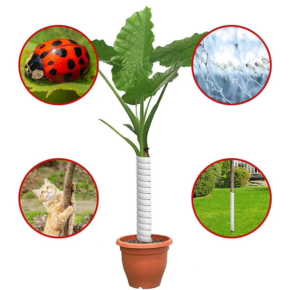2Pcs Tree Trunk Protector Plastic Wraps for Outdoor Tree Bark Protection from Deer and Animals Gardening Supplies Kit