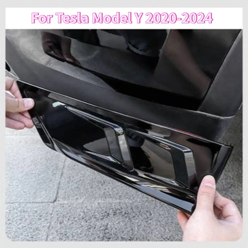 

Защита заднего бампера, боковой угол для Tesla Model Y 2020-2024, спойлер Thunderbolt, защита от царапин, автомобильные аксессуары для модернизации