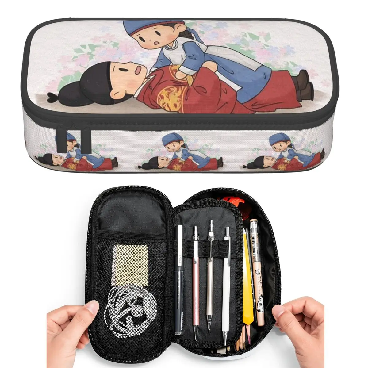 Trousse à crayons grande capacité, boîte à stylos, pochette à crayons, porte-stylos, série télévisée populaire Love Couple Bon Appetit Your Majesty