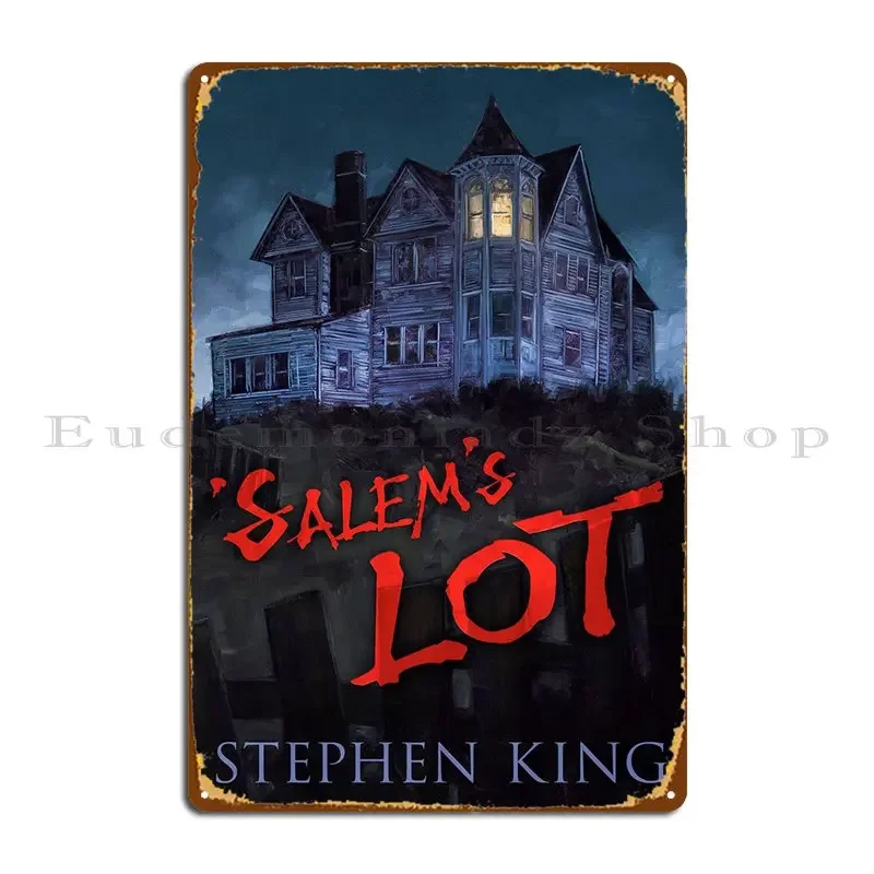 Salems الكثير ستيفن كينغ علامات معدنية المرآب مخصص خمر الديكور نادي Salems الكثير ستيفن كينغ تين تسجيل ملصق