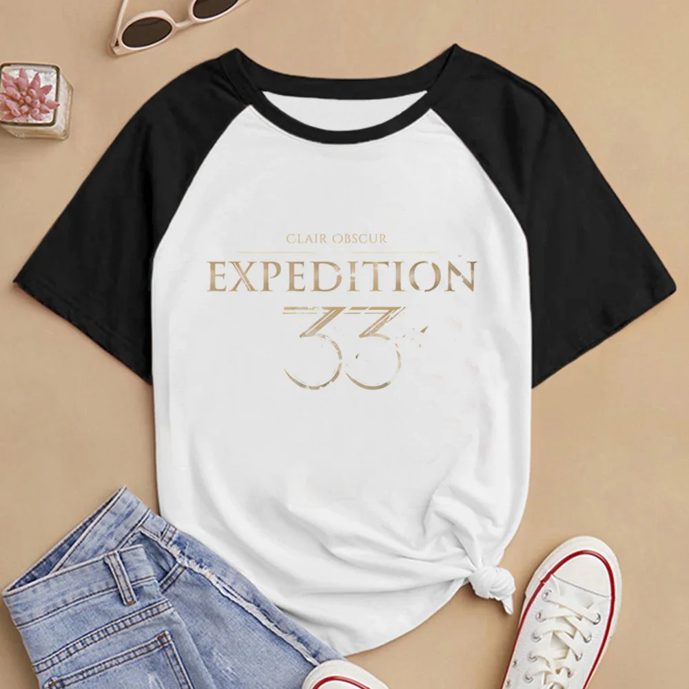 Clair Obscur Expédition 33 gráfico femenino Cómodo Pop Culture top camisetas Pop Culture ropa coreana 2000s Moda mujer Retro
