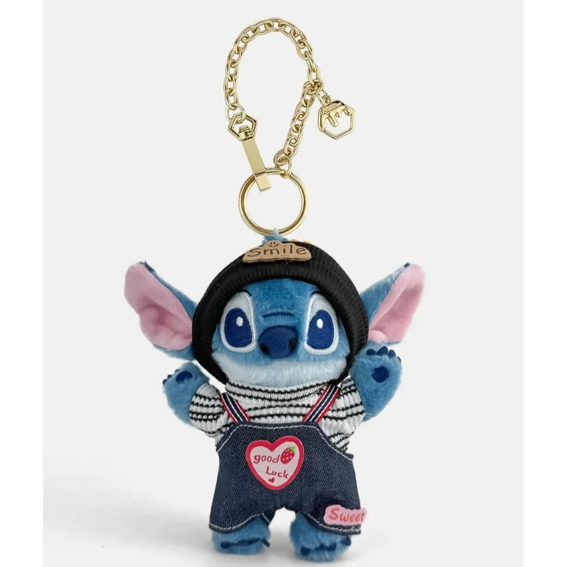 Genuine Disney Stitch Cute Plush Doll Keychain Pendant Stitch Keychain Bag Keychain Girls' Holiday Surprise Gift Plush Toys