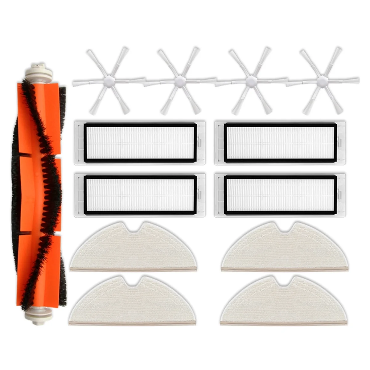 Für xiaowa e352 roboter reiniger ersatzteile hauptseiten bürste hepa filter mop tuch ersatzteile zubehör