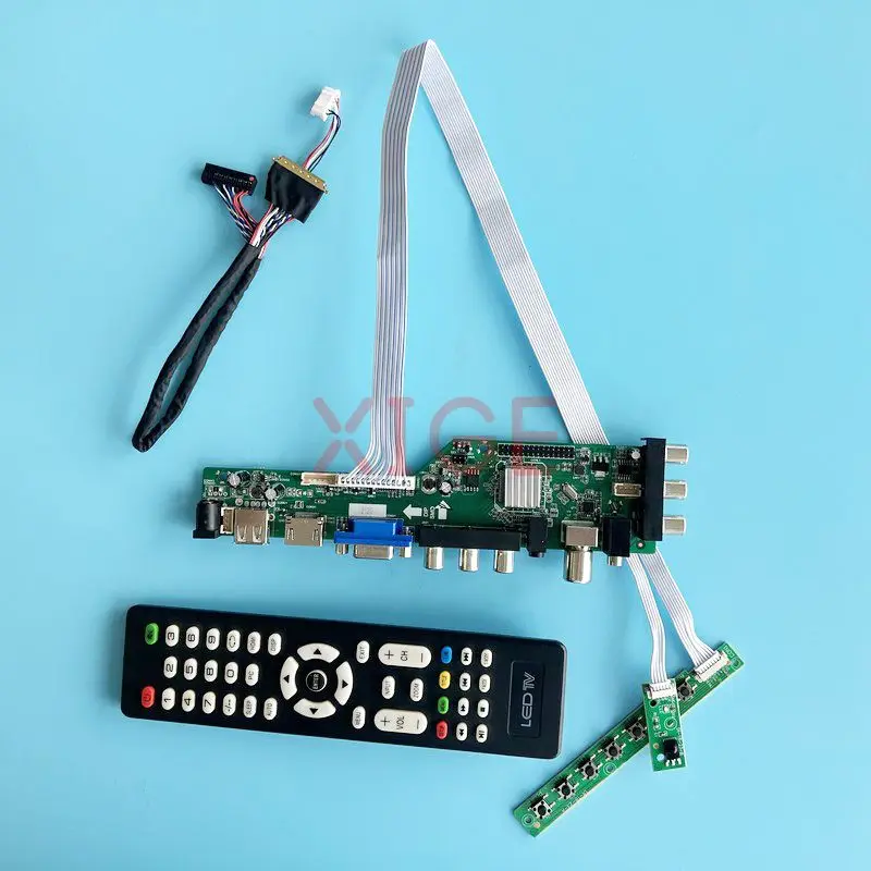 

Controller Board Fit LTN156AT32 LTN156AT35 DVB Digital Signal 40-Pin LVDS USB+DHMI+VGA+2AV 15.6" 1366*768 Laptop Display DIY Kit