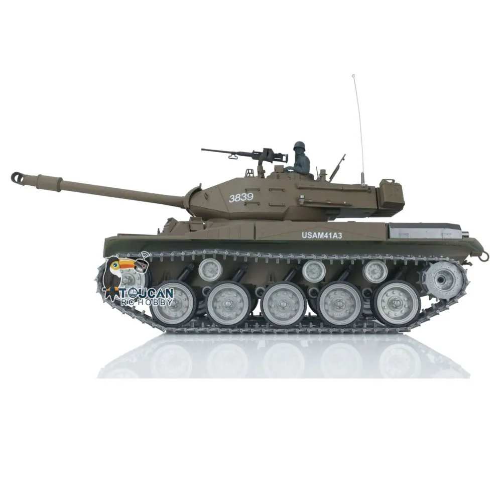 Henglong 1/16 Pro Ver 7.0 Walker Bulldog FPV RTR RC Tank 3839 Metalowe Gąsienice Koła BB Strzelanie TH17330-SMT7