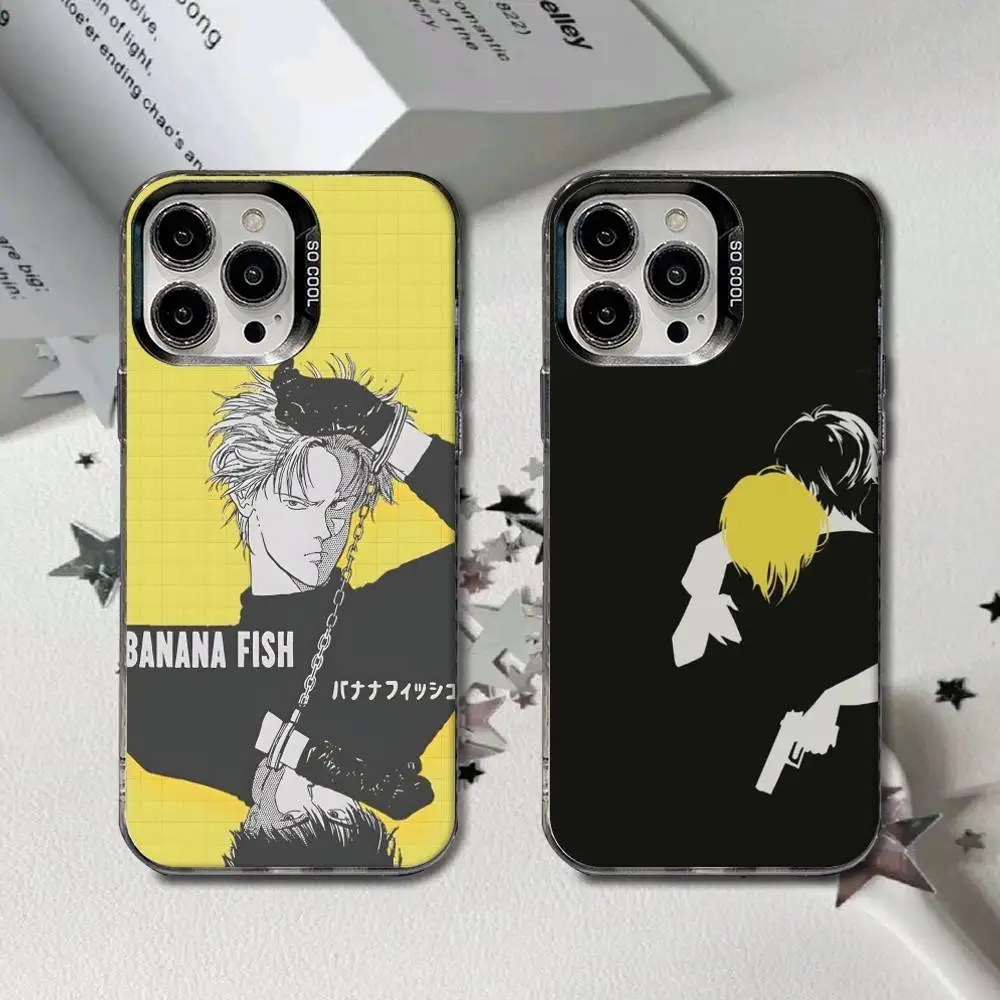 

BANANA FISH Ash Okumura Phone Case For iPhone 16,15,14,13,12,11,8,7,Pro,Max,Plus,Mini,XS,SE Black Matte Hard