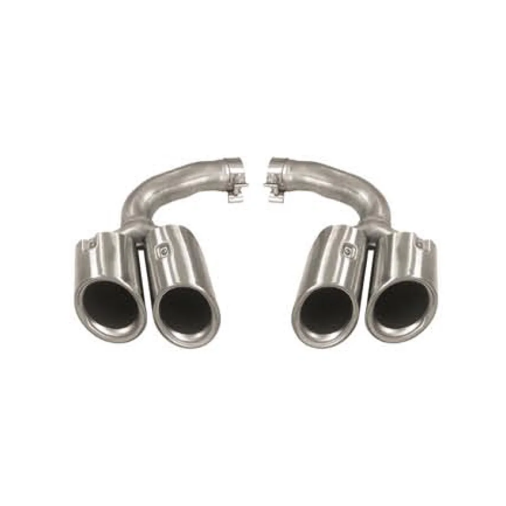

Suitable for Porsche Cayenne turbo tailpipe matte silver turbo tailpipe