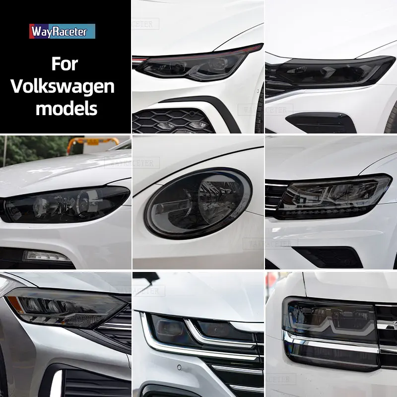 

Дымчатая Черная защитная пленка из ТПУ для автомобильных фар VW Golf 7 8 Scirocco Tiguan Passat B8 Touareg CR CC Arteon Beetle