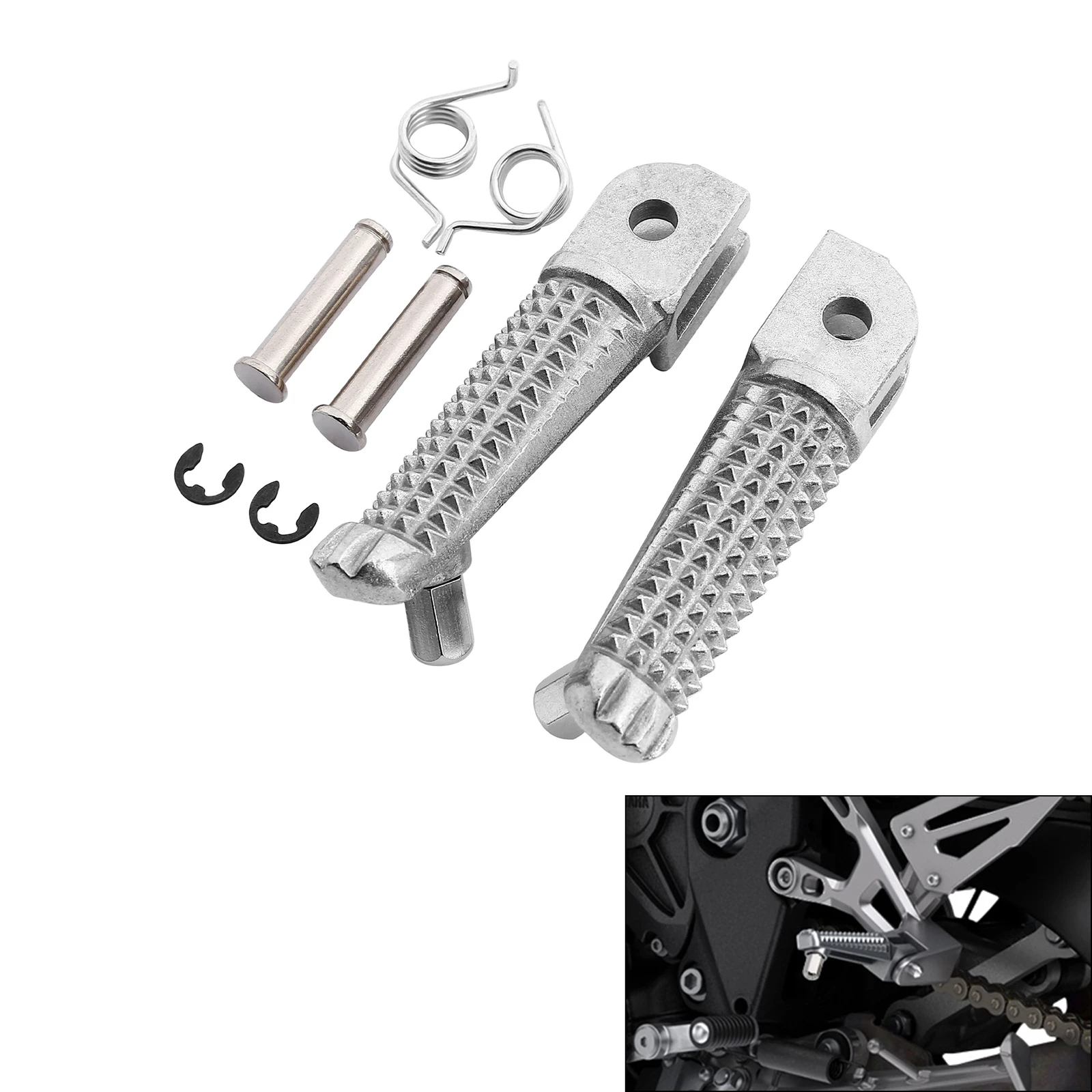 1set Motorrad Zubehör Fahrer Vorne fußrasten Fußrasten Pedale Fit Für Yamaha MT09 14-20 TRACER 900 17-20 FZ09