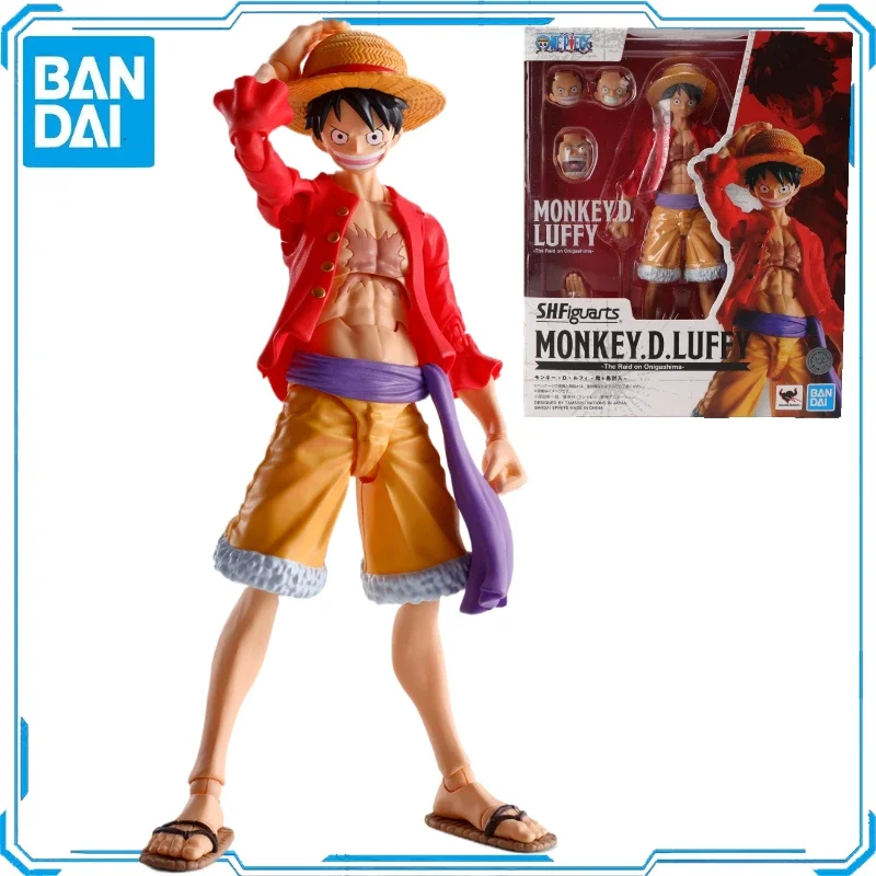 In Stock Original SHF Bandai One Piece Monkey D. Luffy Action Figure Animation Toy Gift Model Collector Hobby Anime Genuine