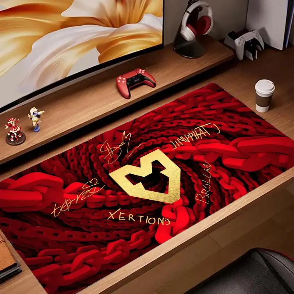 Team MOUZ CS2 MAJOR Mouse Pad Tapetes de Mesa Teclado, Borracha Kawai, Tapete de Mesa Antiderrapante, XXL90x40cm