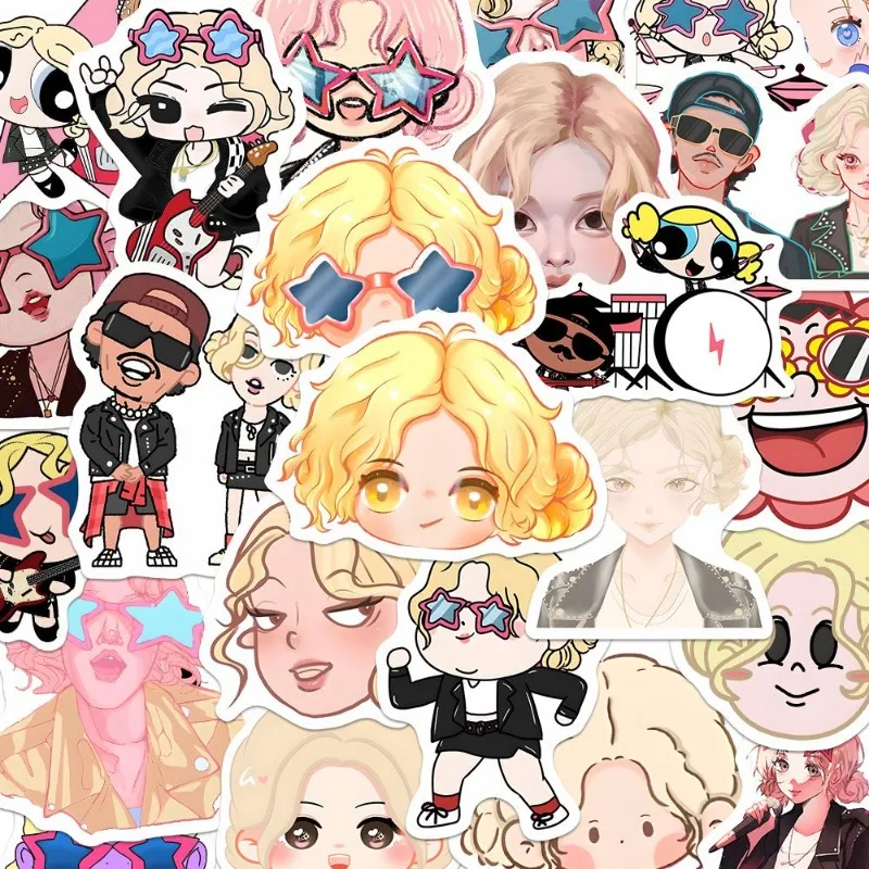 Roseanne Park Cartoon Stickers APT Kawaii Stickers Message Collection Kids Freinds Gift Waterproof Phone Case Diy Hand Account