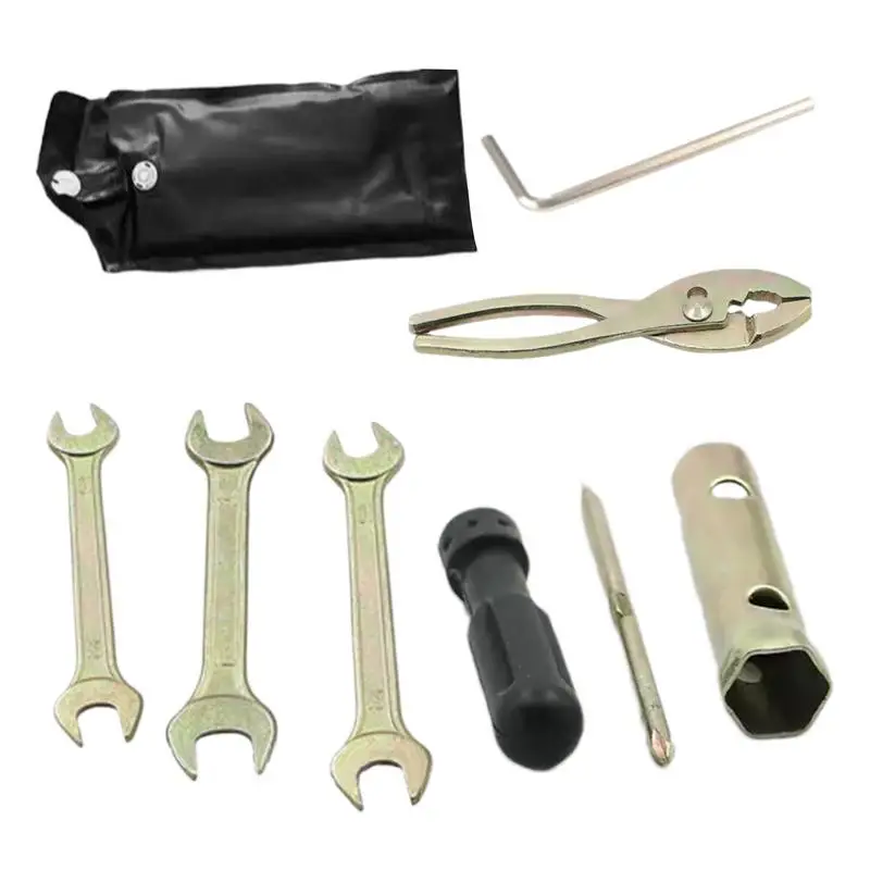 Motorbike Tool Kit Scooter Maintenance Tools Spark Plug Wrench Screwdriver Pliers Maintenance Tools For Snowmobile