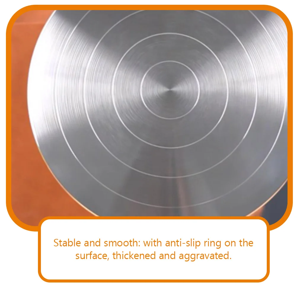 

Rotating Clay Turntable Aluminum Alloy Bearing Connection Stable Base Pottery Sculpture Tool Cake Decorating Supply