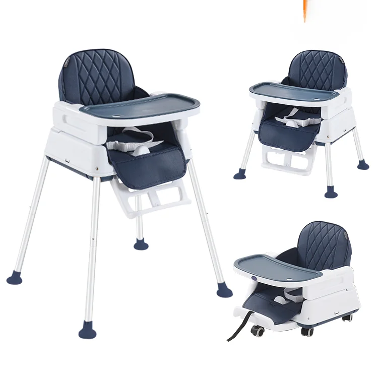 

New Cheap Portable High Chair Baby Feeding Multi-function Eating Highchair Height Adjustable Dining Chair 4 in 1 Baby High Chair