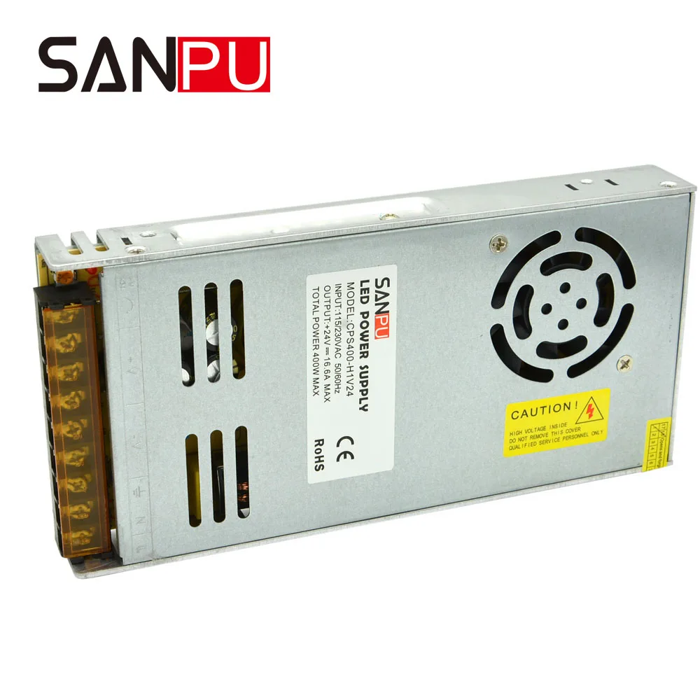 400W 24V AC-DC Switching Mode Power Supply Single Output Ultra Thin CE for for Power Tool Use