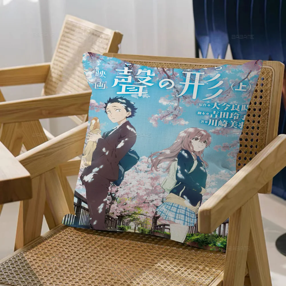 A Silent Voice Pillow Cover Sofa Cushion Cover Home Room Decoration Children Gift